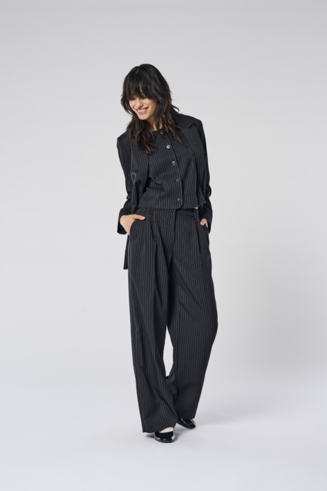 Only onlreina hw pleat str pins pant tlr